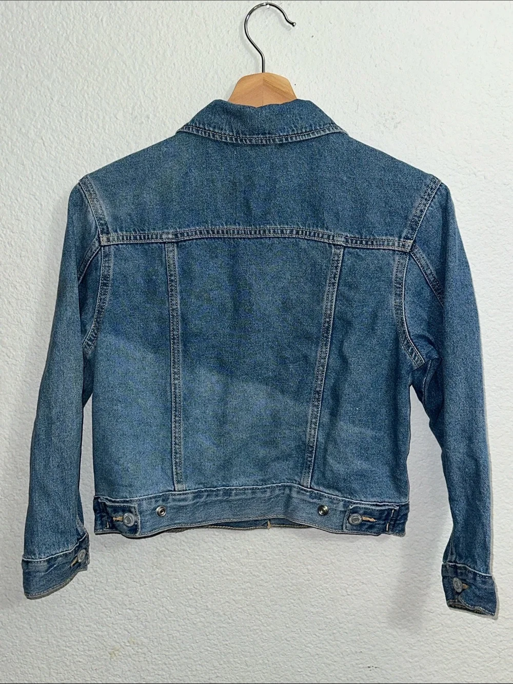 NEW Old Navy Youth Girls Denim Jean Jackets Snap Button Cotton Pockets Medium 8
